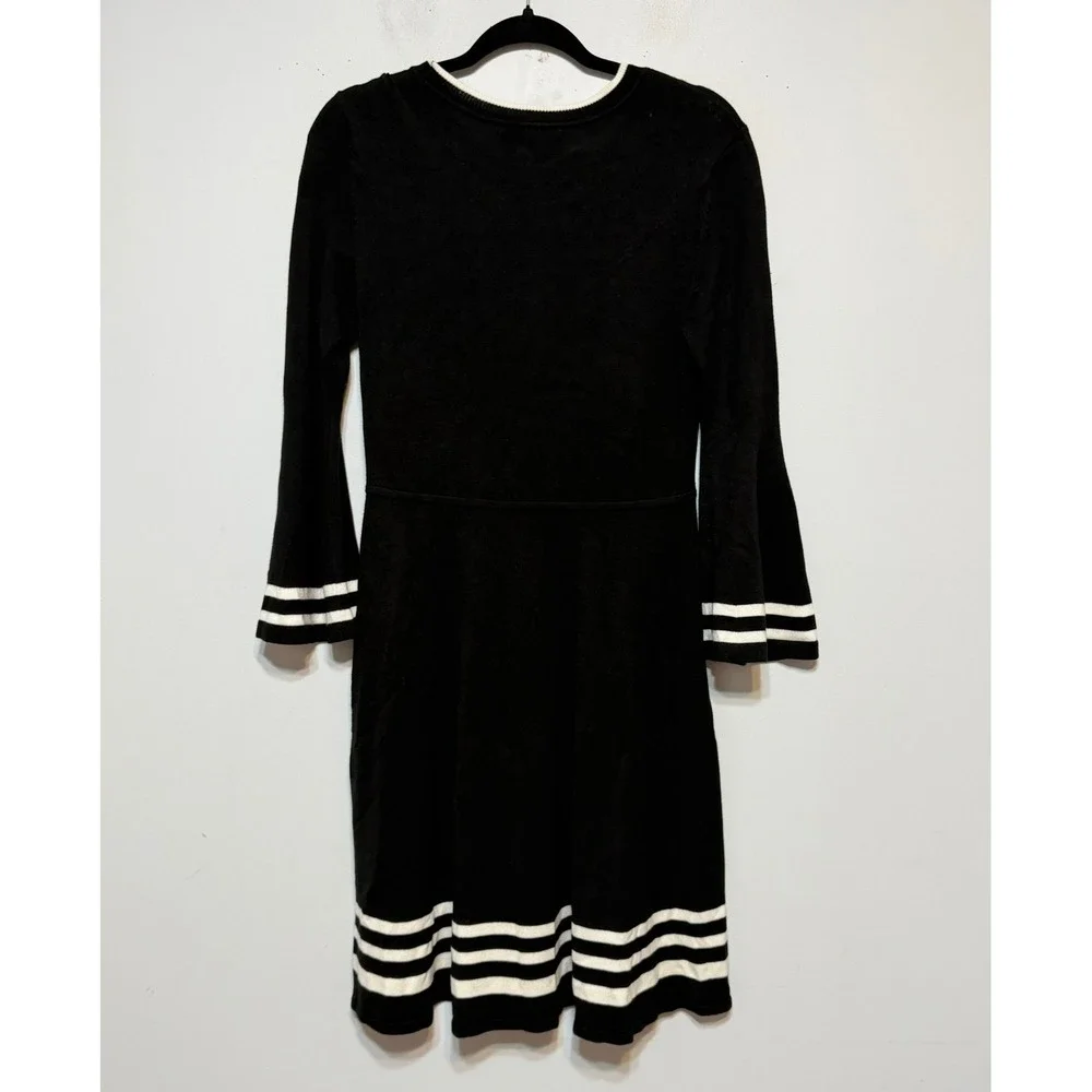 Vintage Retro Mod Sweater Dress Women Size Medium Classic French Girl Preppy‎